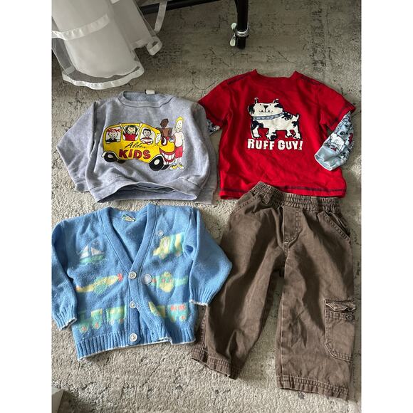 Vintage Baby boy clothes bundle 4 items 18 months - Picture 1 of 7